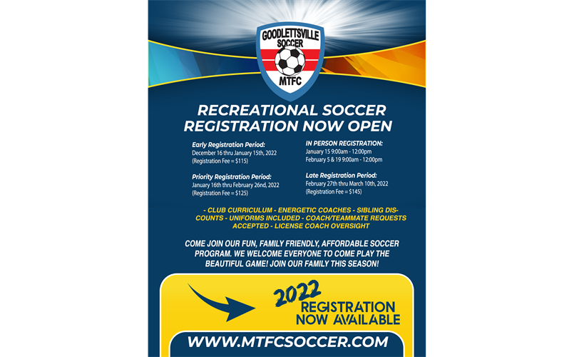 Spring 2022 Registration is now OPEN!!!