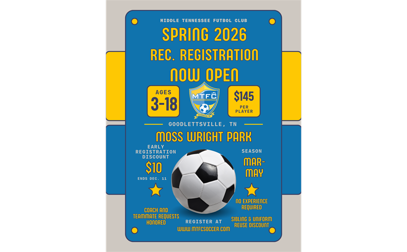 Spring 2026 Registration Now Open
