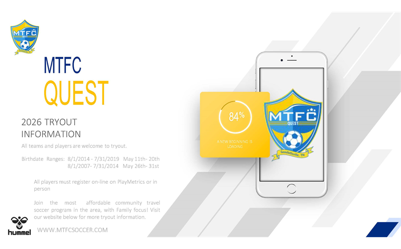 Tryout Registration Is Open